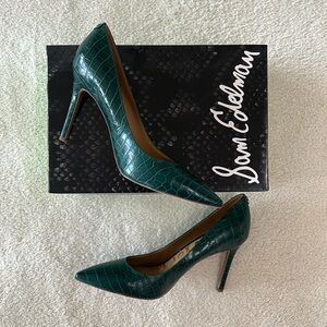 Sam Edelman Crocodile print heels